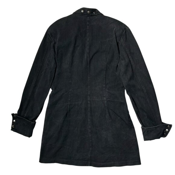 80s vintage Lip Service denim studded jacket Rock n Roll pirate goth punk jean. - Picture 4 of 7